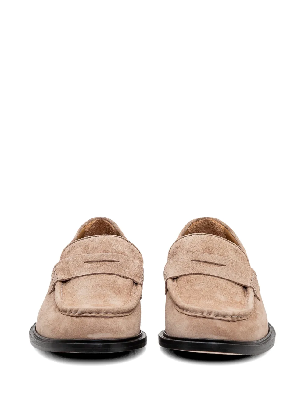 sturlini firenze Penny loafers met ronde neus Beige