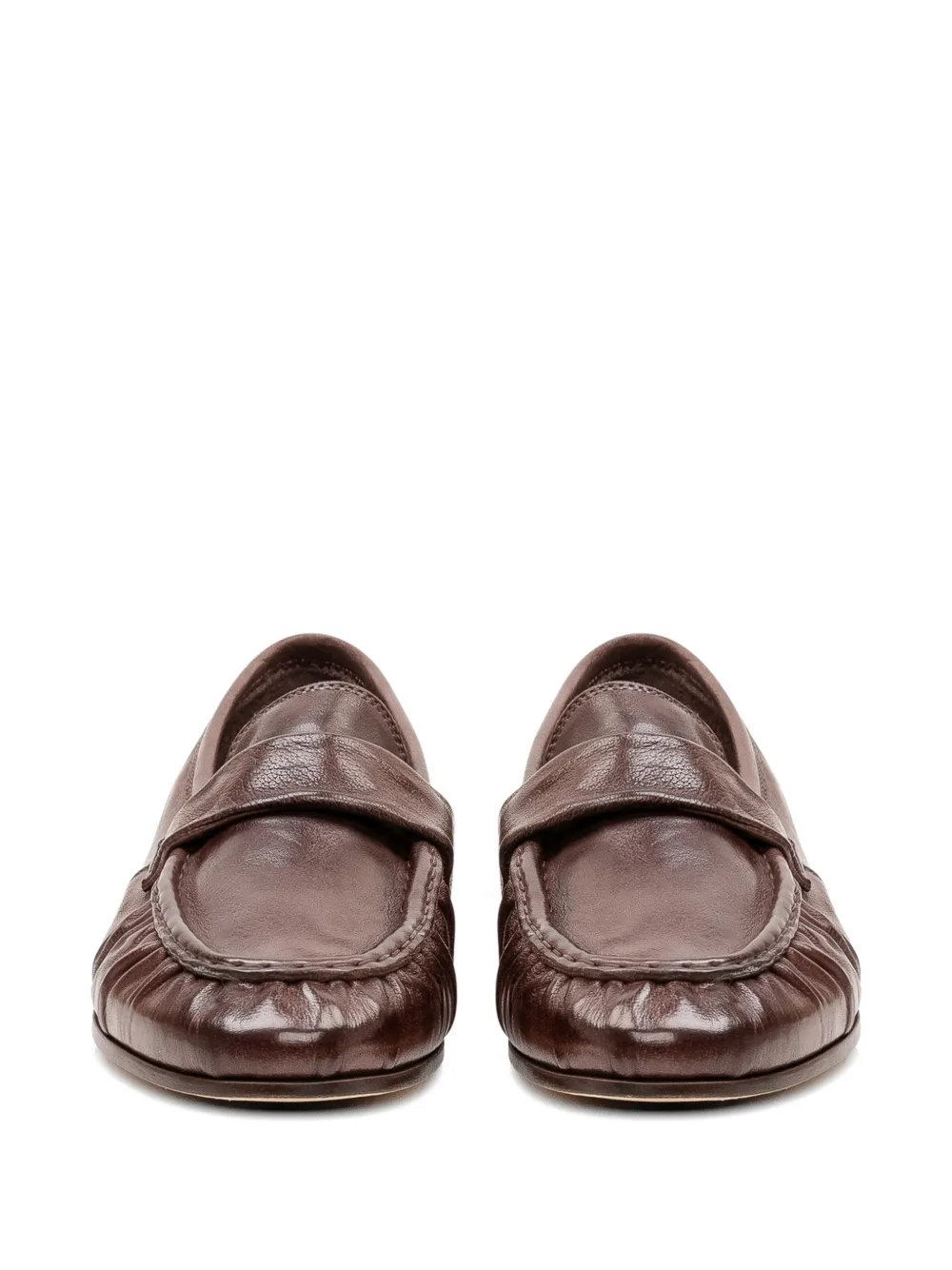 sturlini firenze Loafers met ruches Bruin
