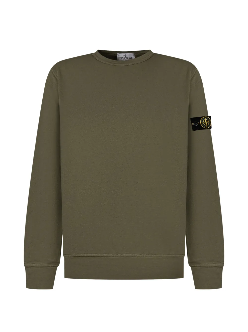 Stone Island Junior logo round-neck top - Verde