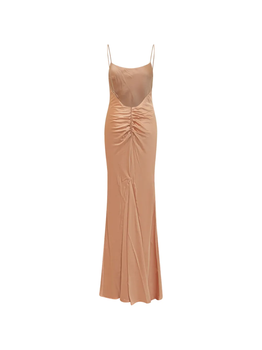 THE ANDAMANE Ninfea jurk met ruches Beige