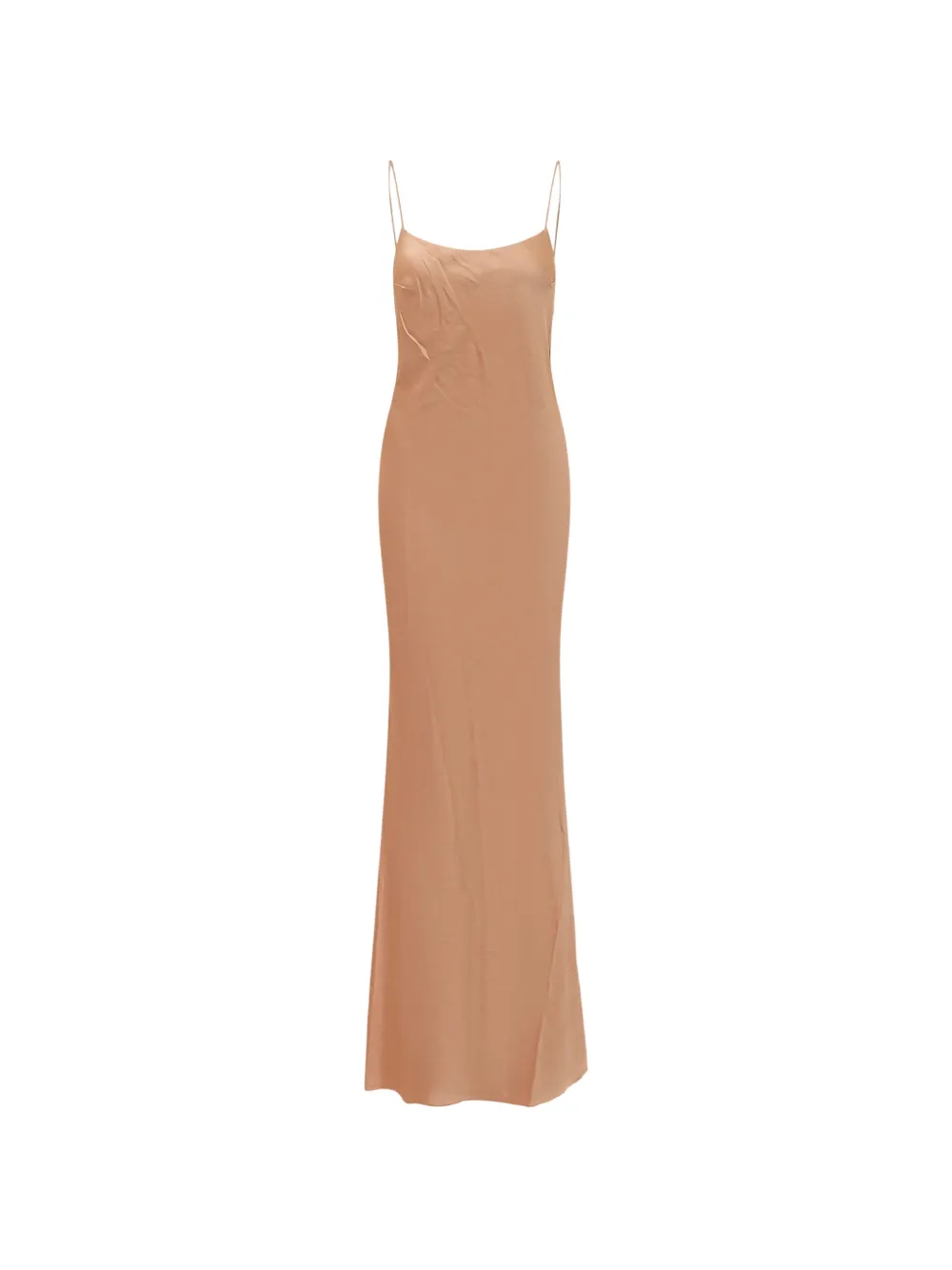 THE ANDAMANE Ninfea ruched-back dress - Nude