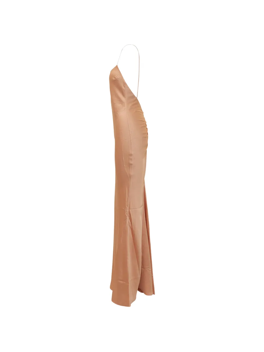 THE ANDAMANE Ninfea jurk met ruches Beige