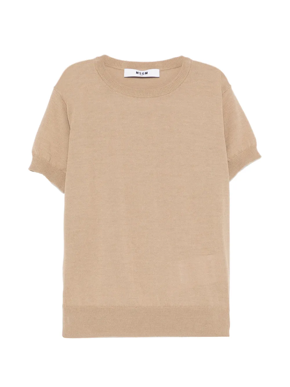 MSGM Kids round-neck T-shirt - Toni neutri