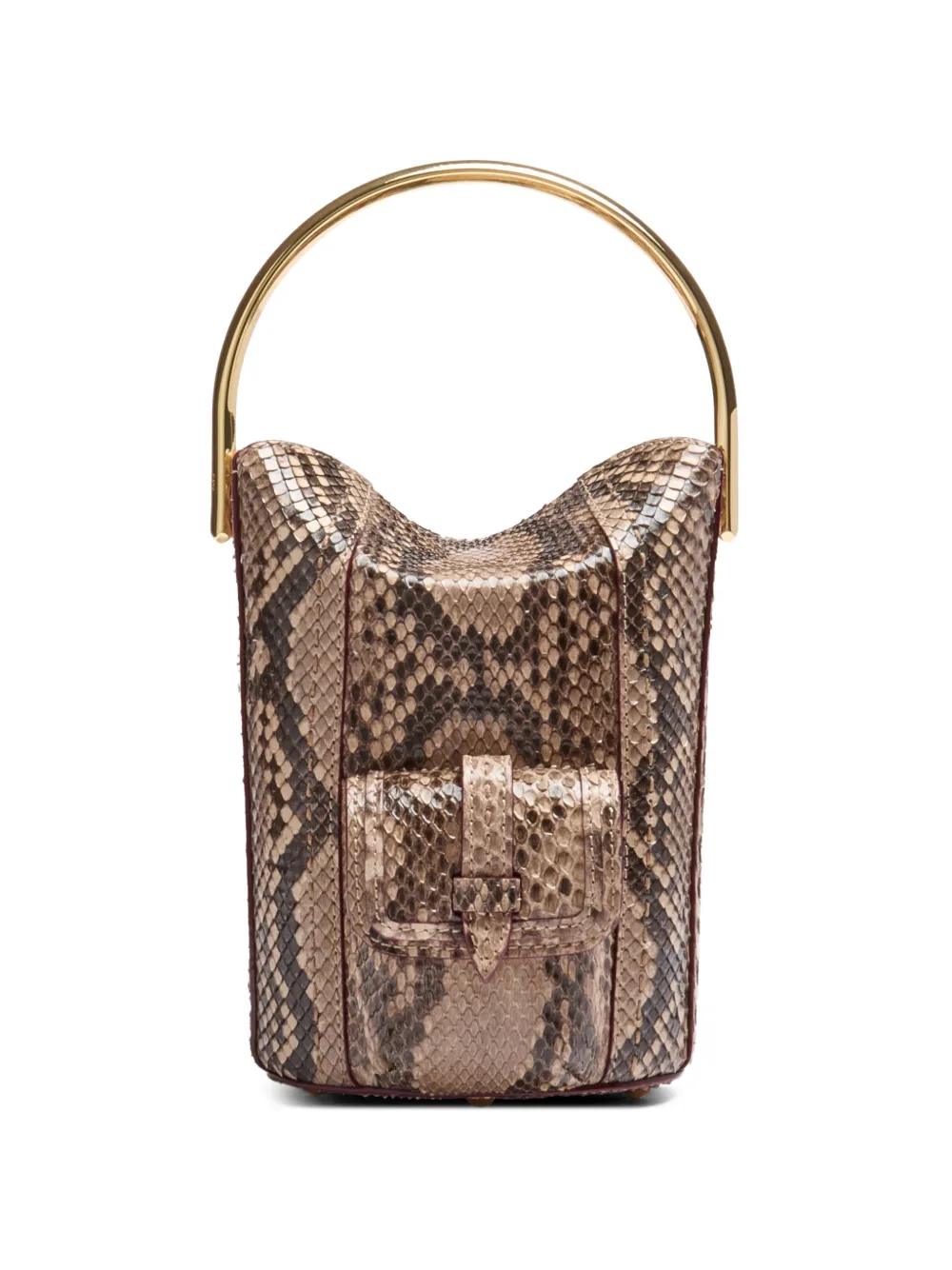 Lancel mini Rigid bucket bag - Nude