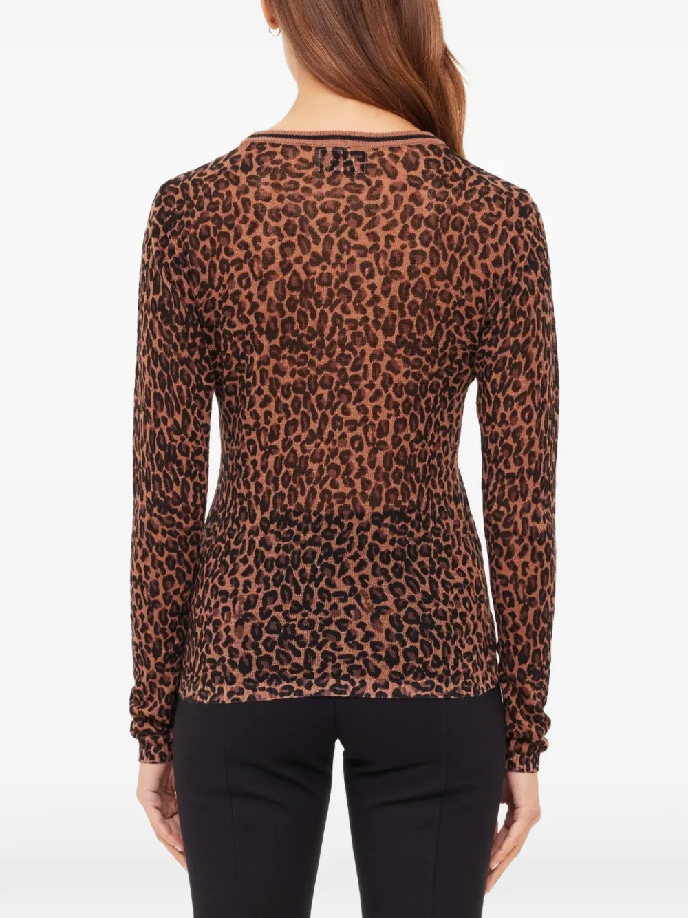 The Upside Ludlow top met luipaardprint Bruin