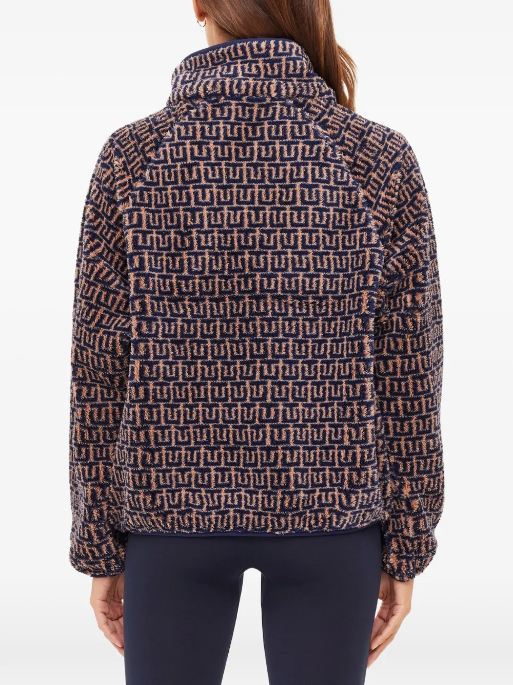 The Upside Castilla Harlow trui met abstracte rits Blauw