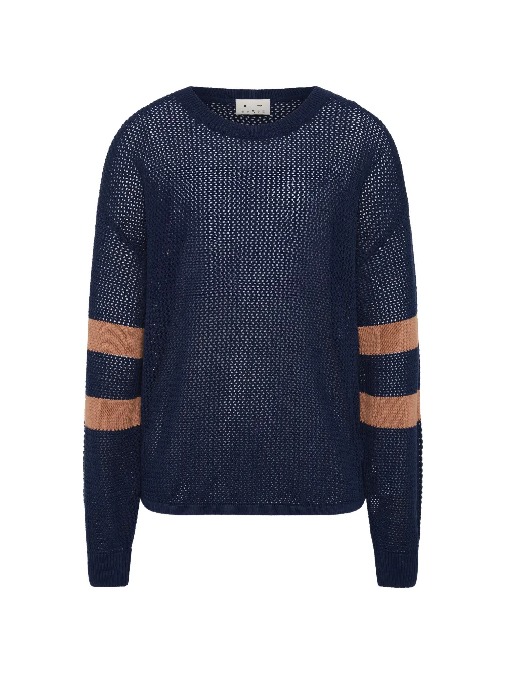 The Upside Gestreifter Fenway Sebastion Pullover - Blau