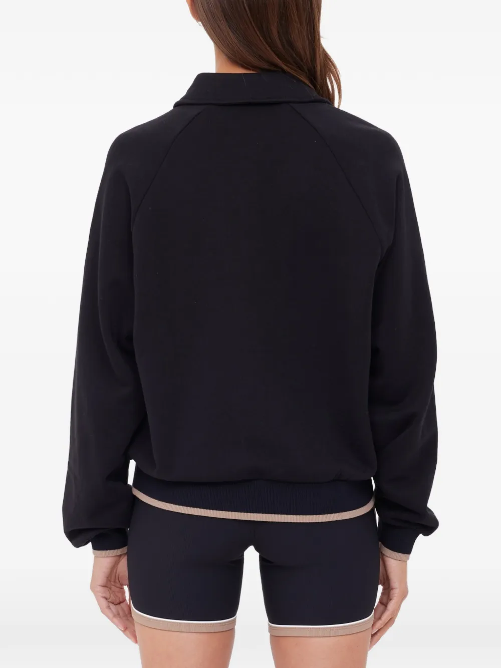 The Upside Elle button-up poloshirt Zwart