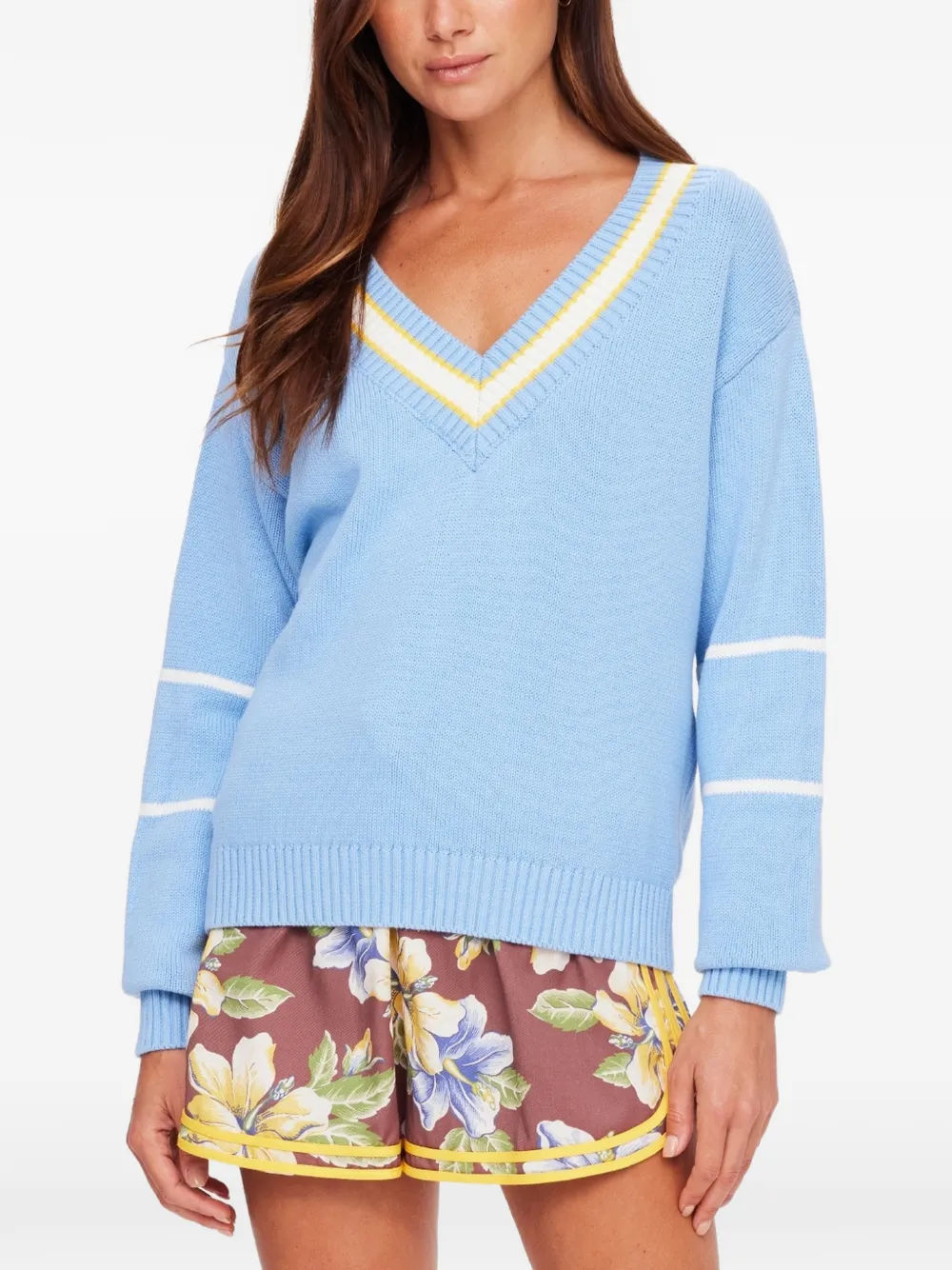 The Upside Rever Josette V-neck sweater - Blu