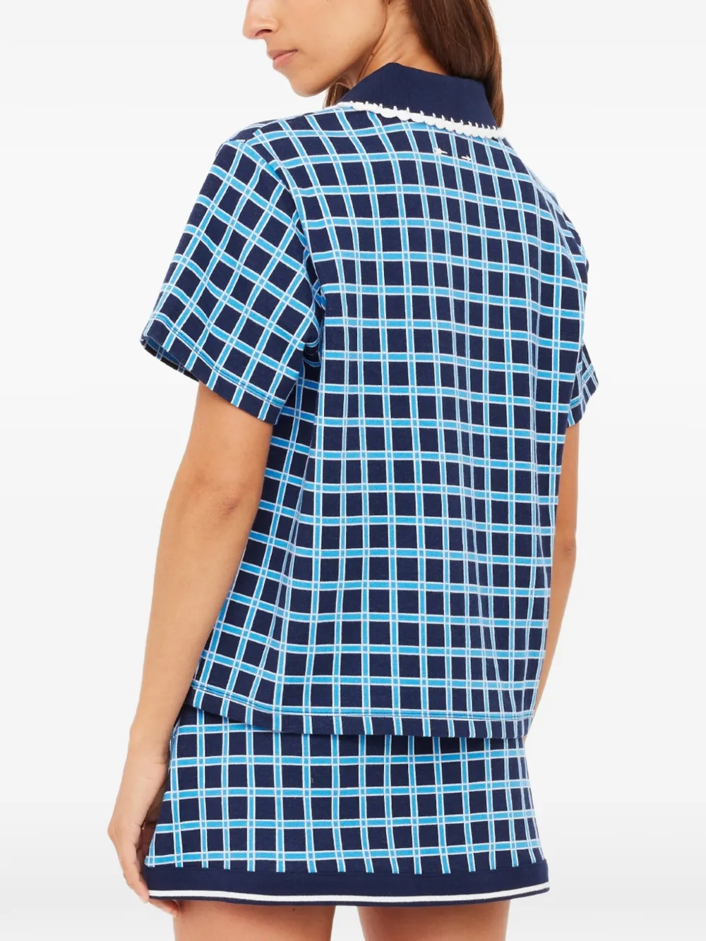The Upside Clubhouse Dom poloshirt met gehaakte afwerking Blauw