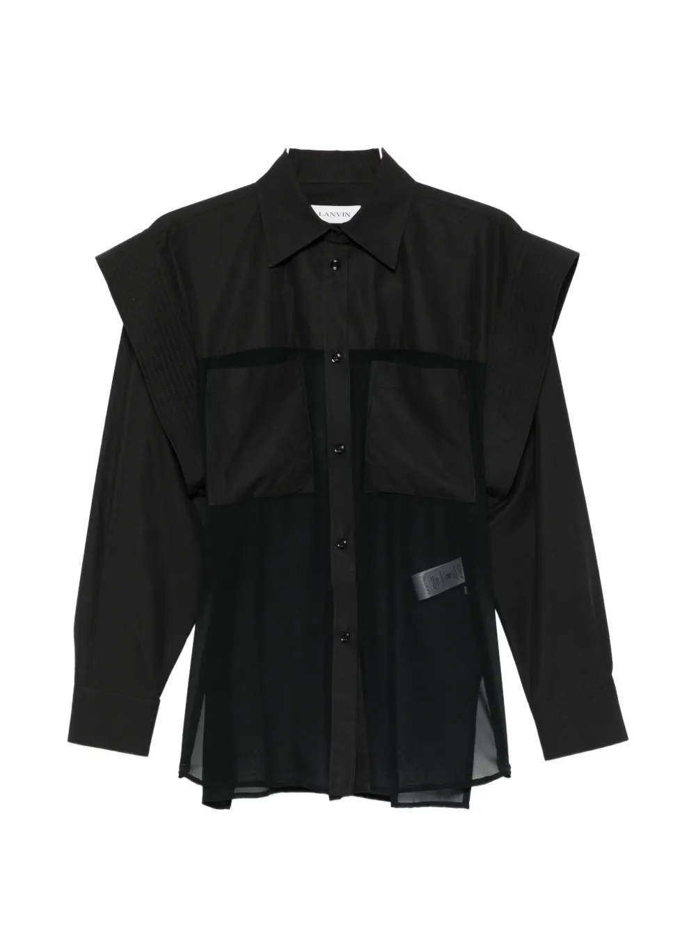 Lanvin patch pocket shirt - Nero