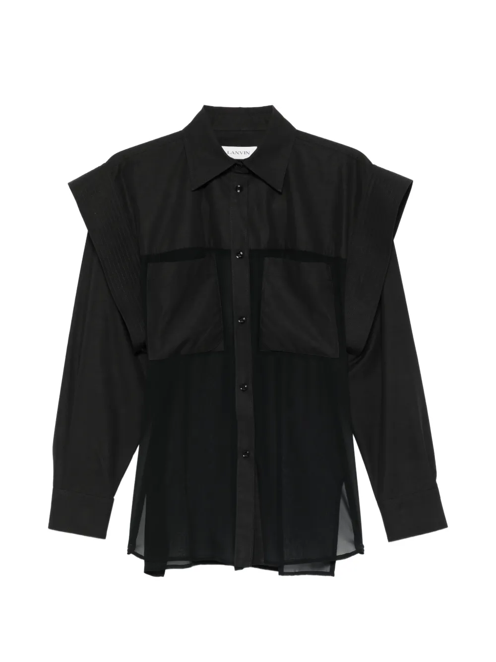 Lanvin patch pocket shirt - Schwarz
