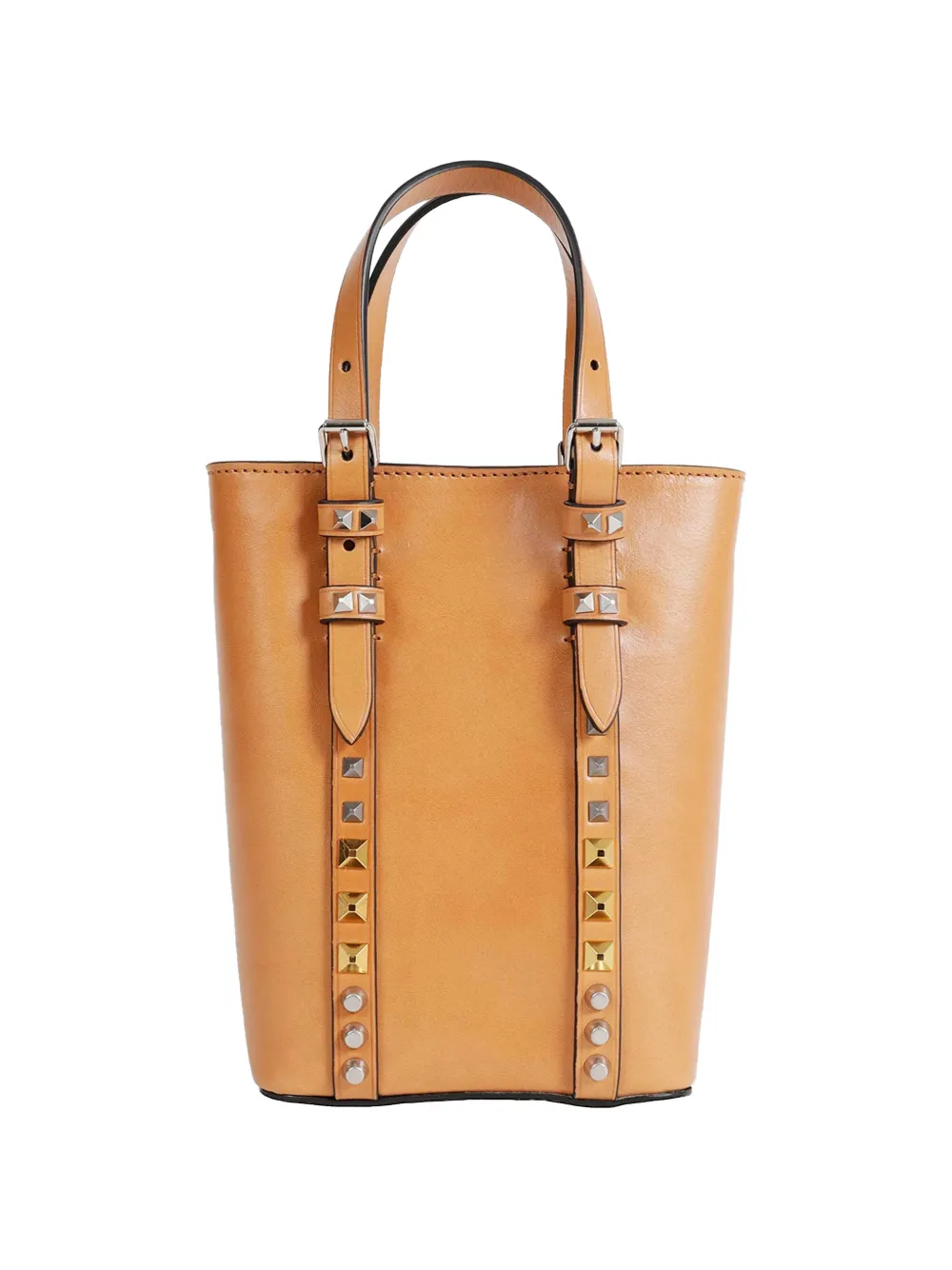  Valentino Garavani Mini Rockstud Bucket Bag - Neutrals 
