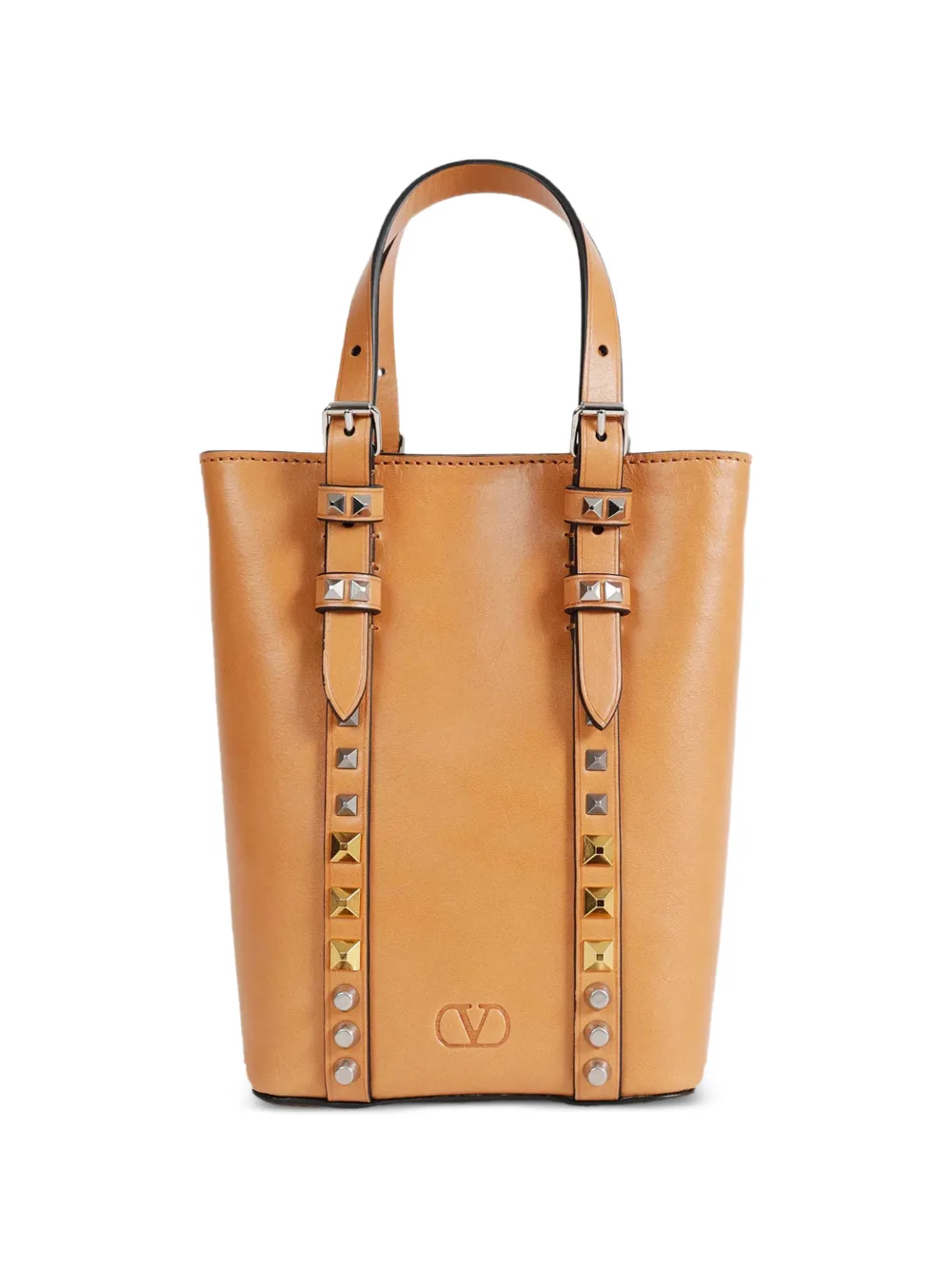 Valentino Garavani mini Rockstud bucket bag - Toni neutri