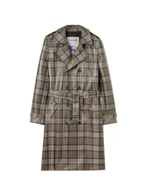 Burberry ヴィンテージチェック コート | ブラウン | FARFETCH JP