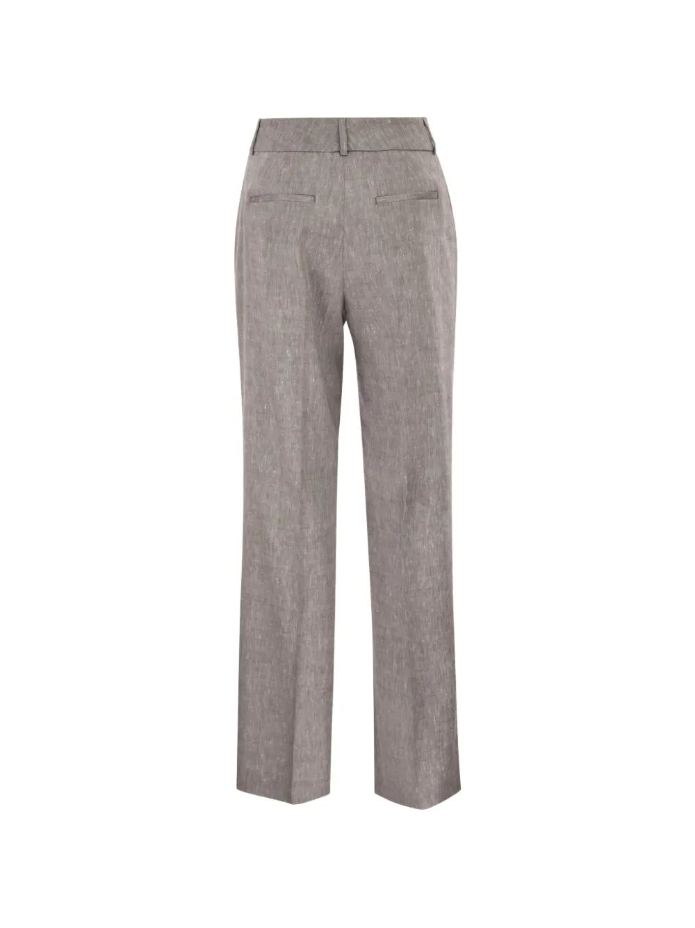Peserico Broek met riemlussen Bruin