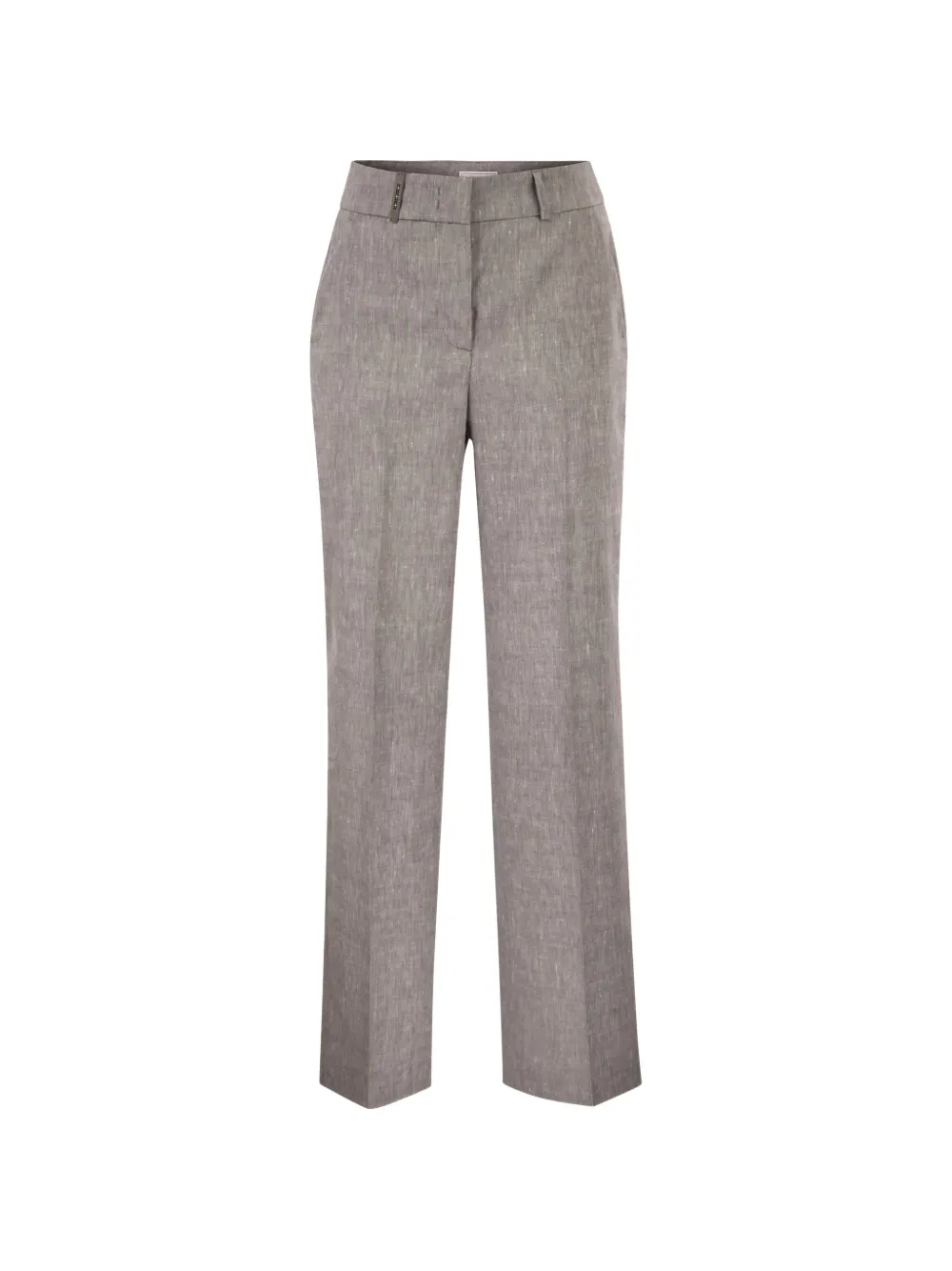 Peserico belt-loops straight trousers - Marrone