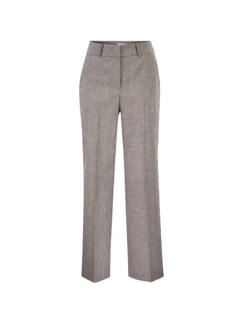Peserico belt-loops trousers