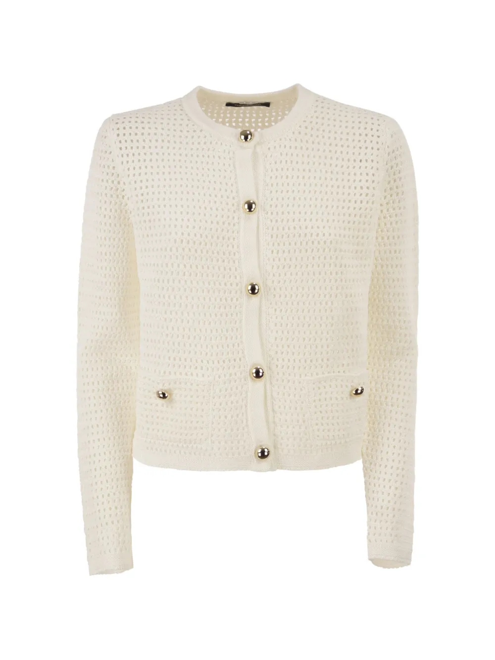 Fabiana Filippi openwork jewelled cardigan - Toni neutri