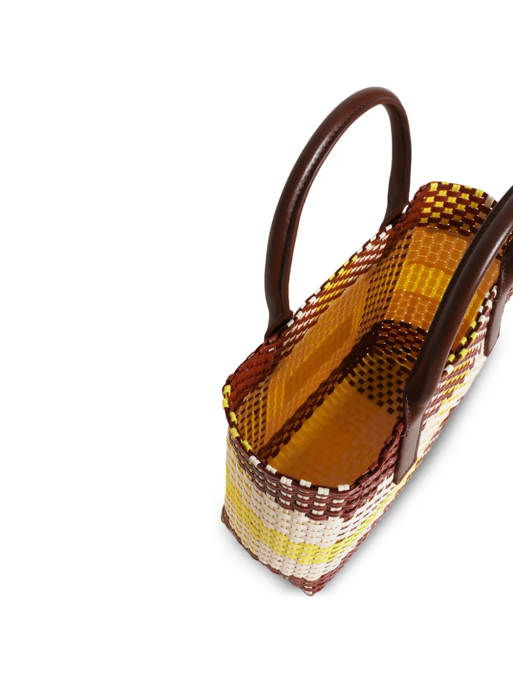 Marni Geweven shopper met handvat Bruin