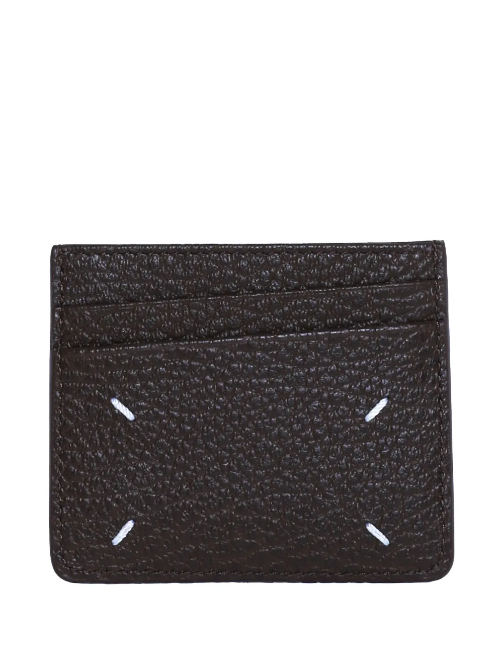 Maison Margiela four stitches cardholder - Marrone