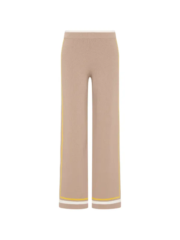 The Upside Veneto Kansas Side-stripe Track Pants in Neutrals