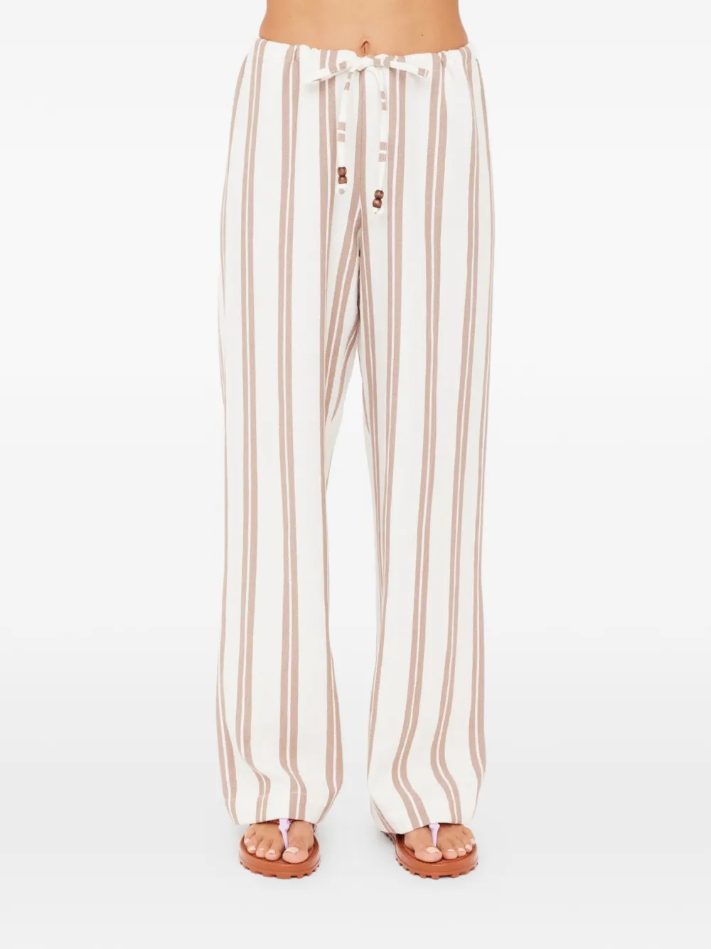 The Upside Baja Charli striped trousers - Bianco