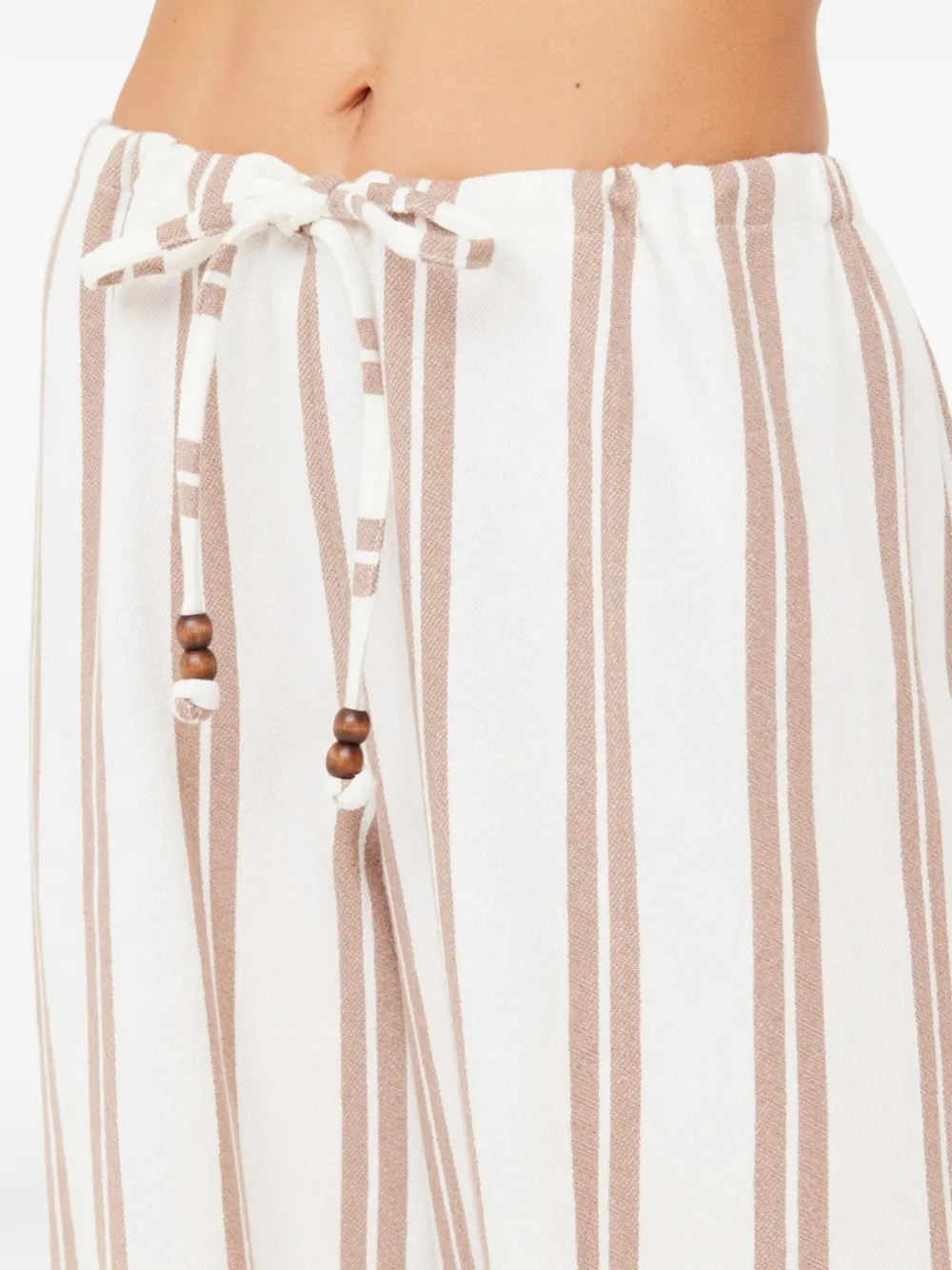 The Upside Baja Charli gestreepte broek Wit