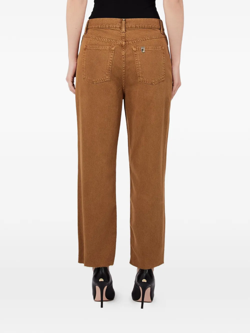 LIU JO Broek met gerafelde afwerking Bruin