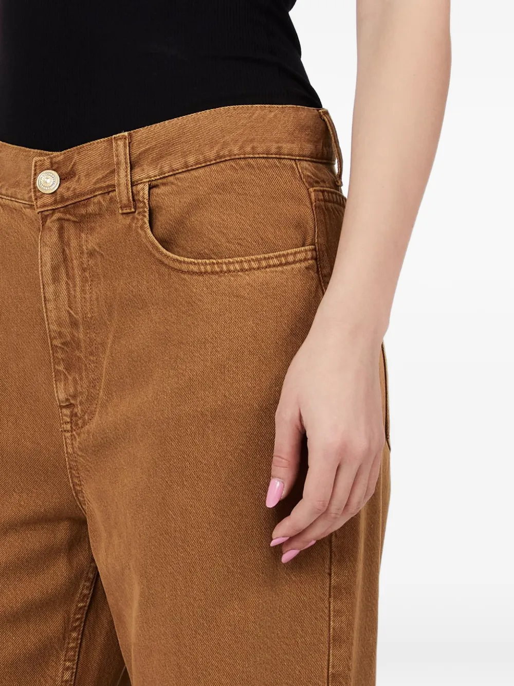 LIU JO Broek met gerafelde afwerking Bruin