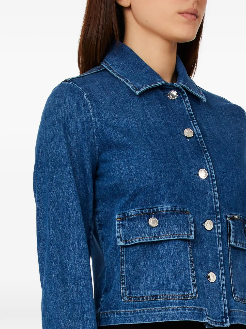  Liu Jo Buttoned-pocket Jacket - Blue 