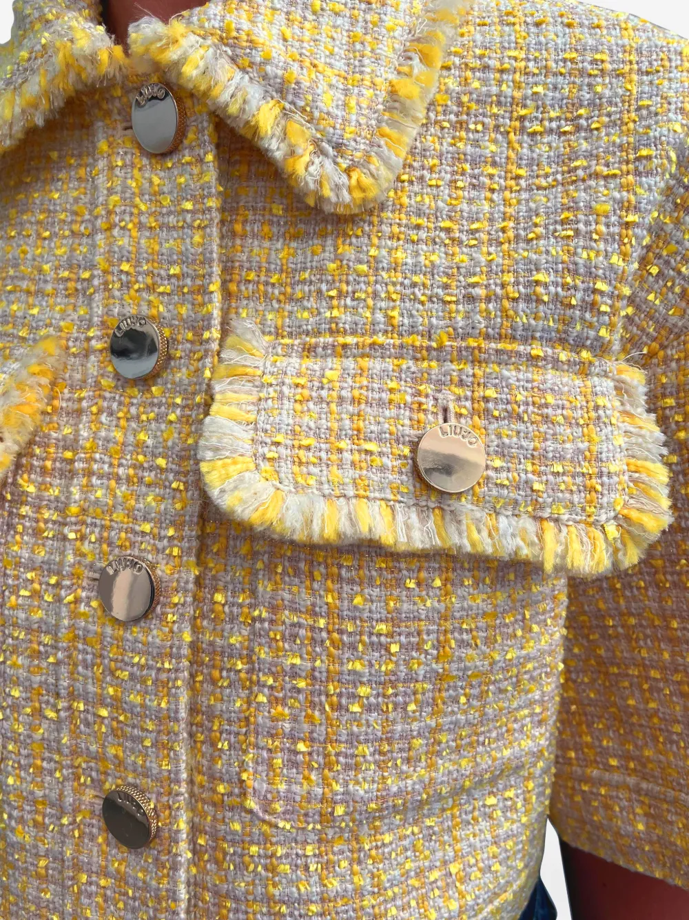  Liu Jo Fringed Jacket - Yellow 