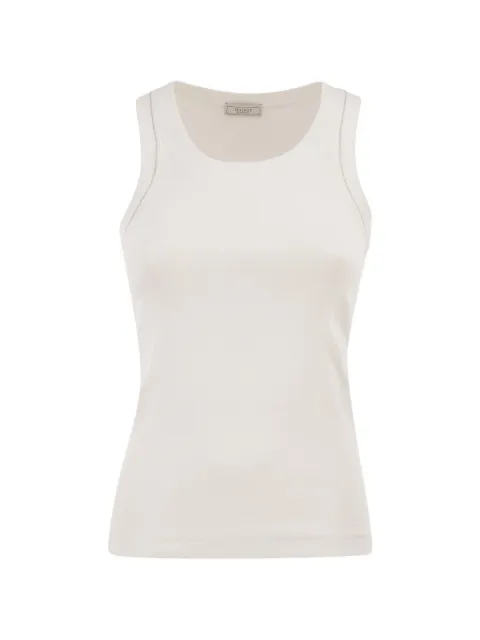 Peserico ribbed-trim top