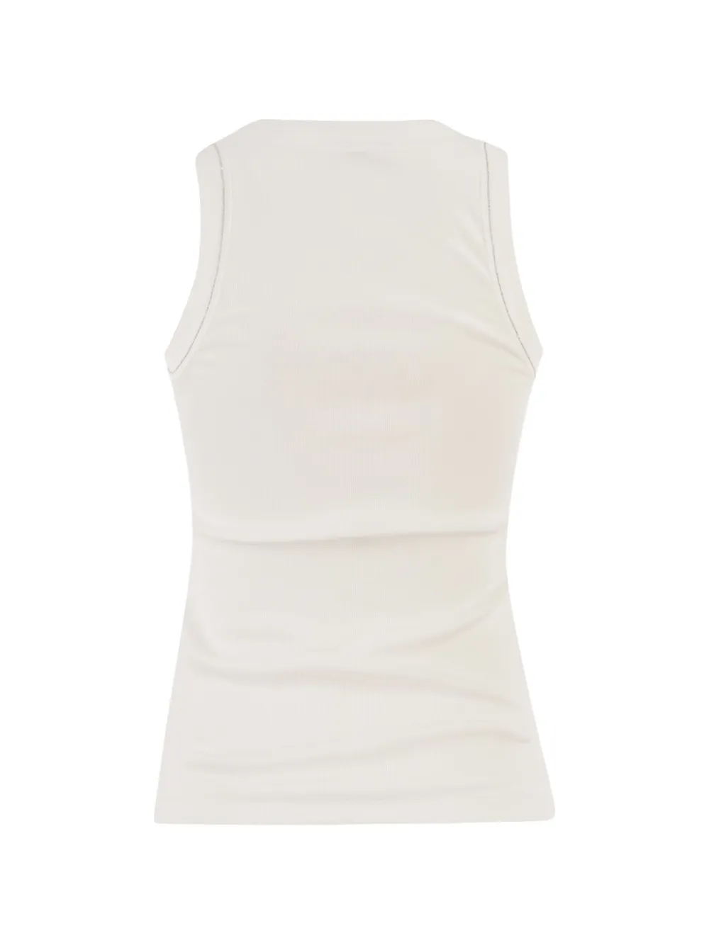  Peserico Ribbed-trim Top - Neutrals 