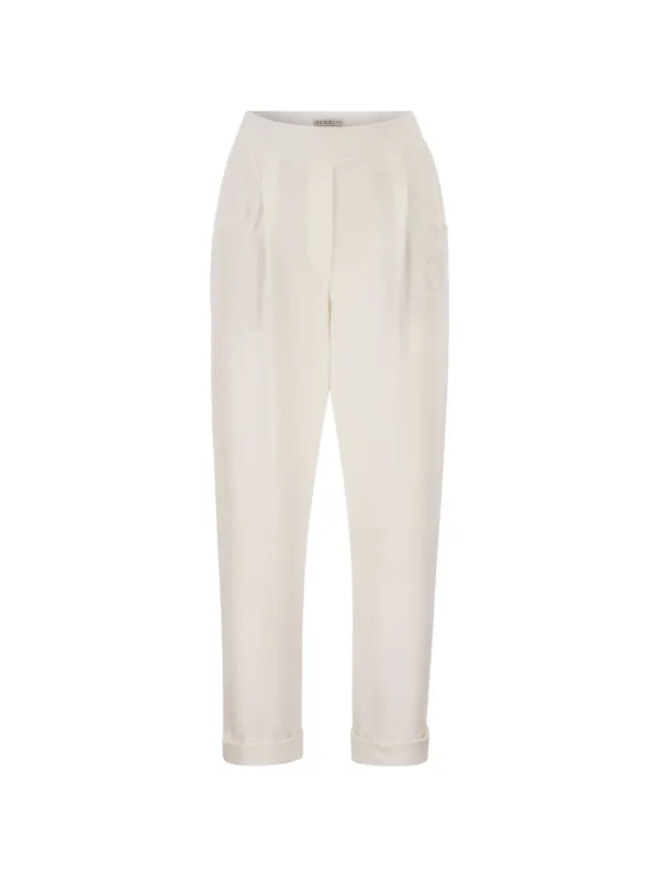 Brunello Cucinelli Pleated Trousers in Neutrals