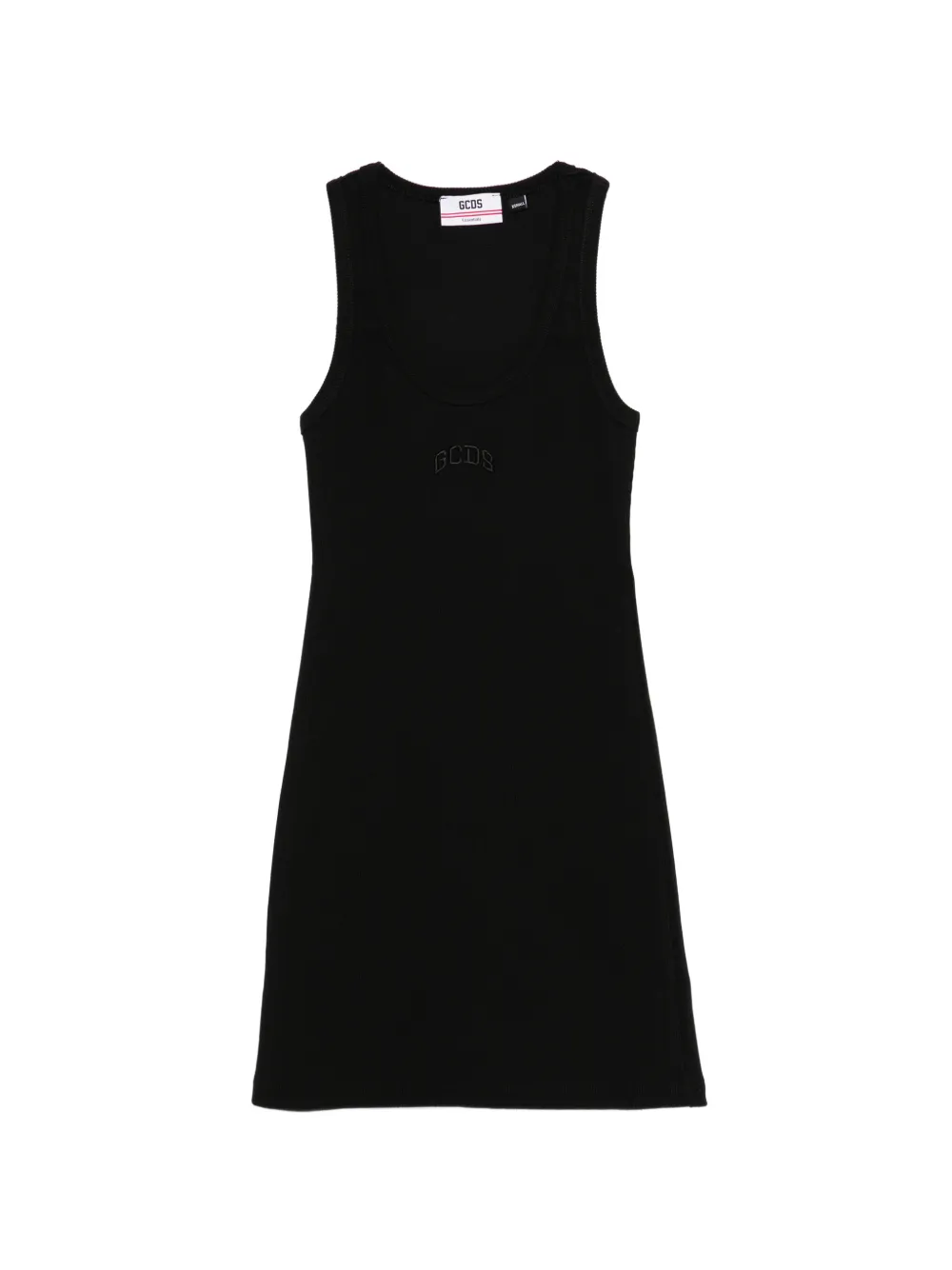 GCDS embroidered dress - Nero