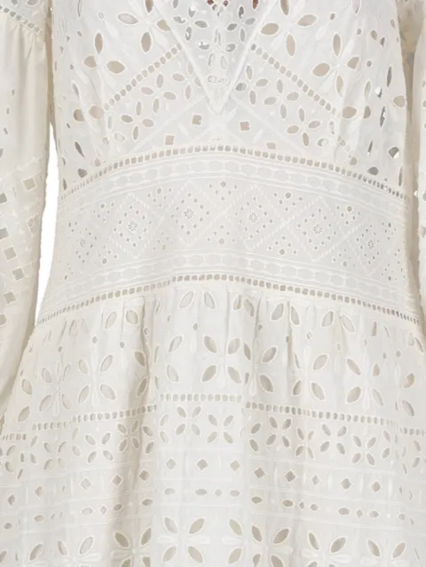 Ermanno Scervino Vintage broderie anglaise V-neck maxi dress