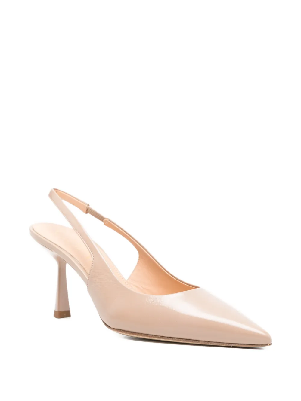Chantal Slingback pumps met puntige neus Beige