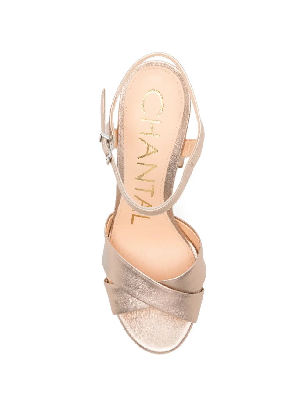 Chantal Sandalen met plateauzool Goud
