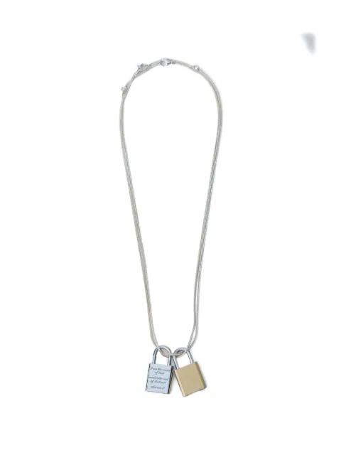 OUR LEGACY Riddle padlock-pendants chain necklace