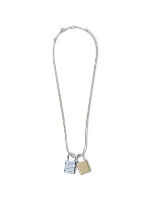 OUR LEGACY Riddle padlock-pendants chain necklace