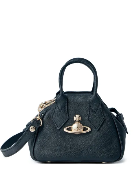 Vivienne Westwood mini Yasmine top-handle textured tote bag
