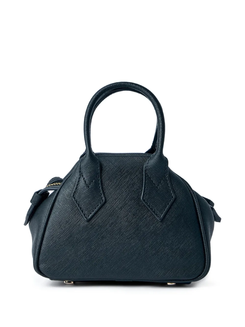 Vivienne Westwood Yasmine mini-shopper met handvat en textuur Zwart