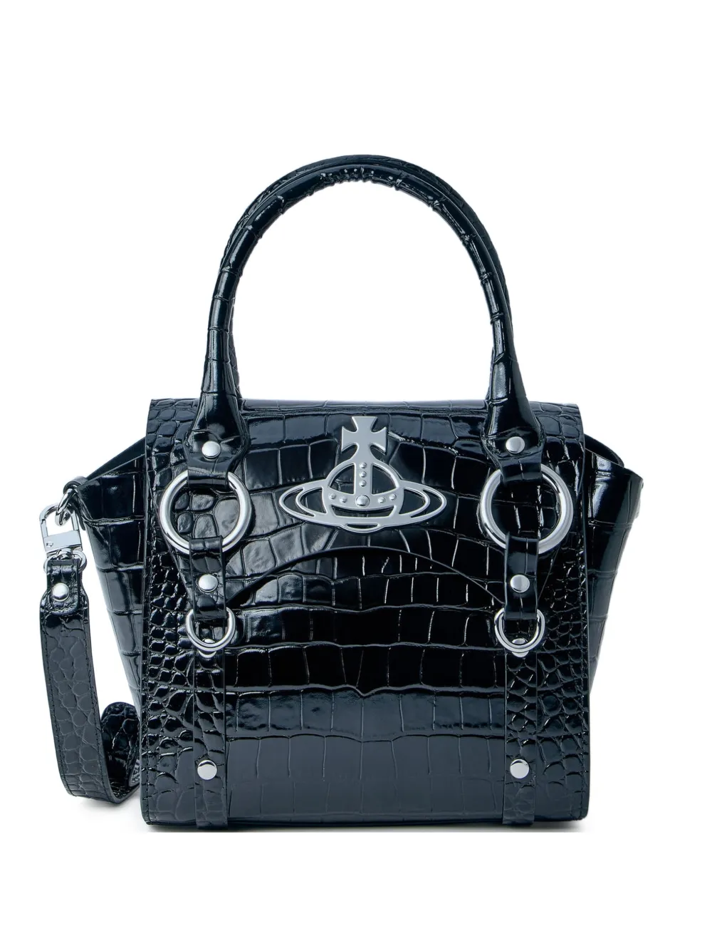 Vivienne Westwood logo-plaque tote bag - Nero