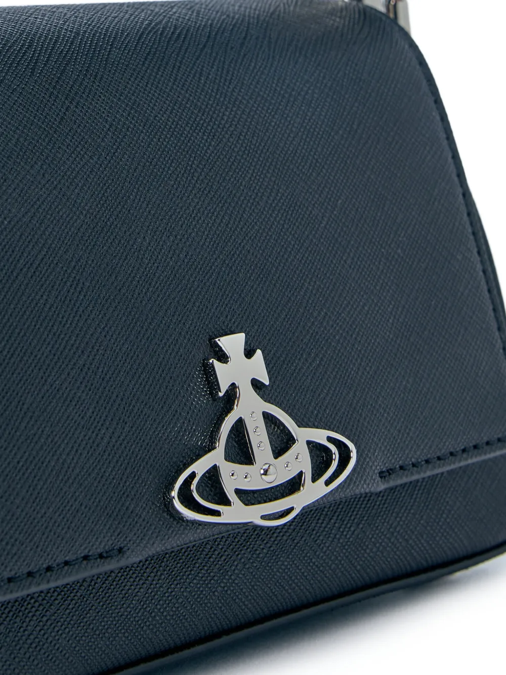 Vivienne Westwood Hazel schoudertas met textuur en logodetail Zwart