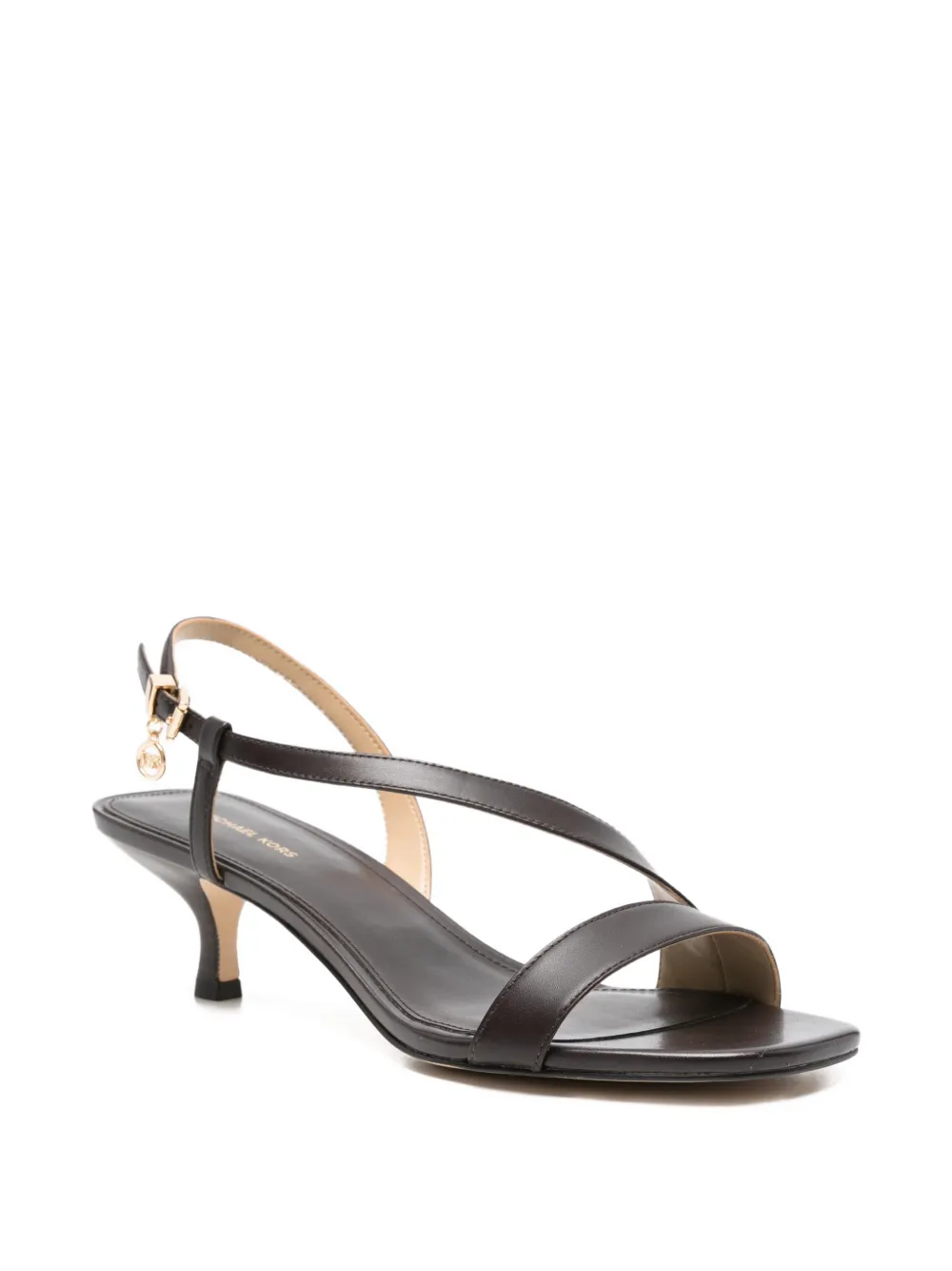 Michael Kors Asymmetrische slingback sandalen Bruin