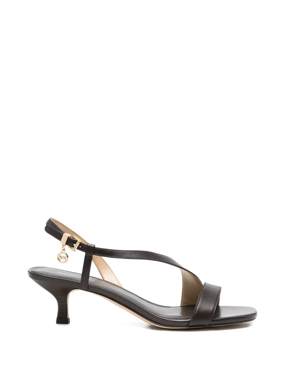 Michael Kors Asymmetrische slingback sandalen Bruin