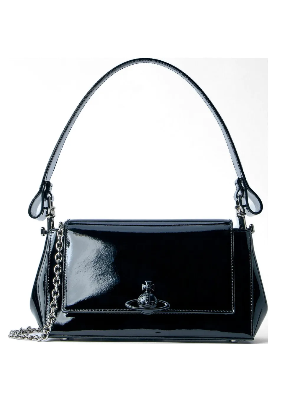 Vivienne Westwood Orb-plaque shoulder bag - Nero