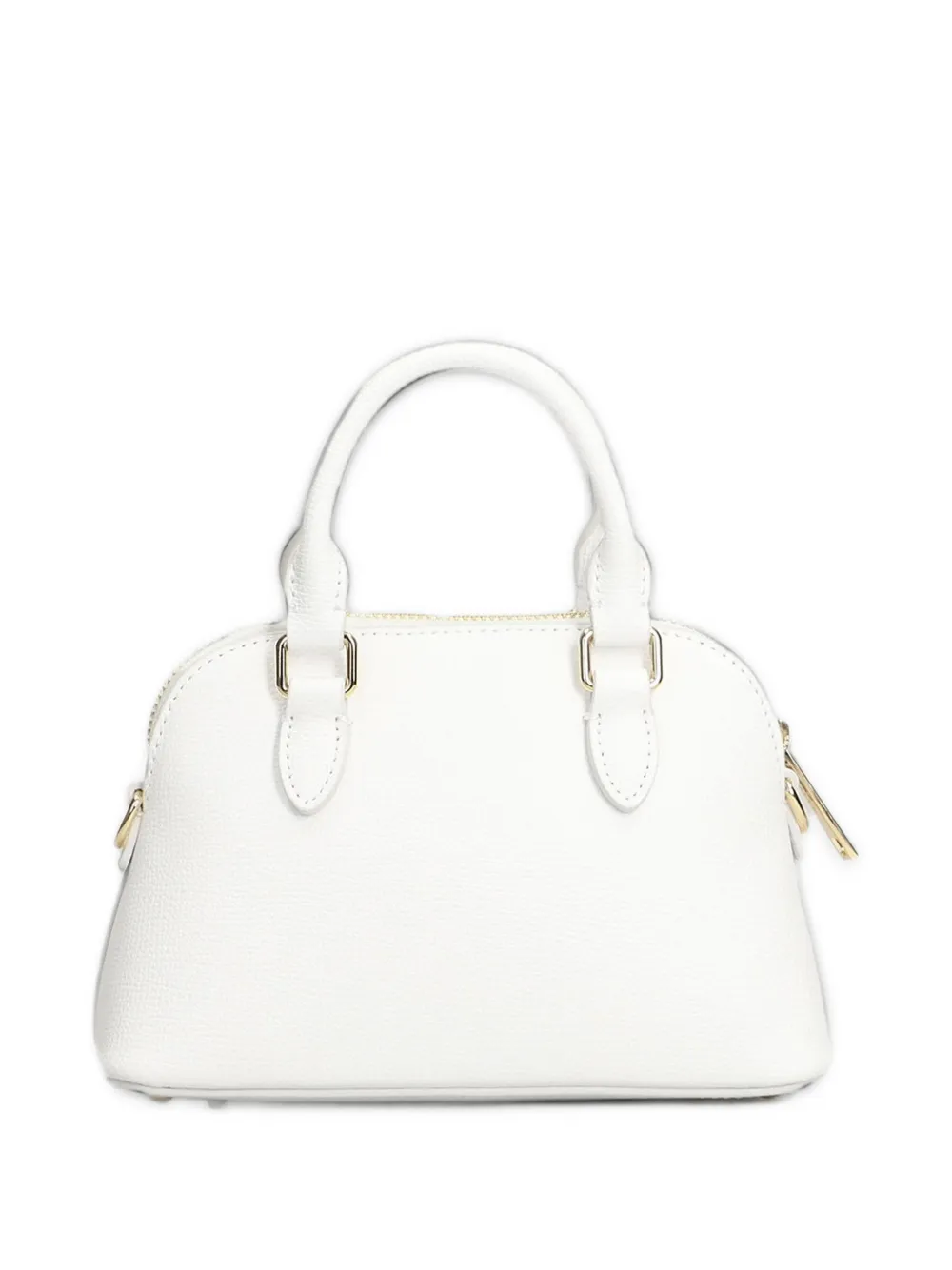 Lancaster Sierra Jia logo-print leather tote bag Wit