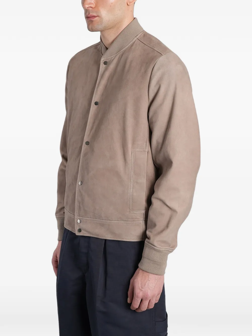 Salvatore Santoro Suède bomberjack Beige
